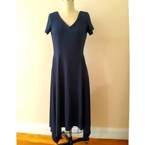 Ronni Nicole asymmetrical navy dress